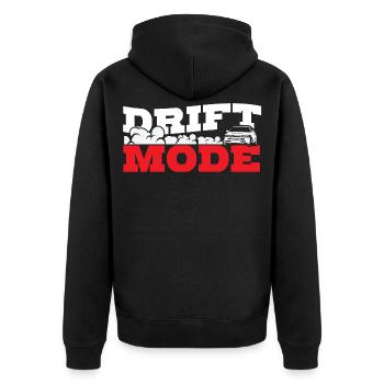 Drifting Sport Drift fans Racing Gaming - Unisex Premium Bio Zip Hoodie - Schwarz - Hinten - Nico (187cm)
