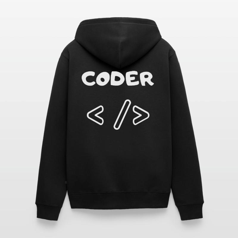 CODER WEB DEVELOPER Veste à capuche bio Premium Unisexe