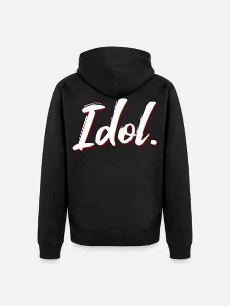 Idol new - Unisex Premium Organic Zip Hoodie - black