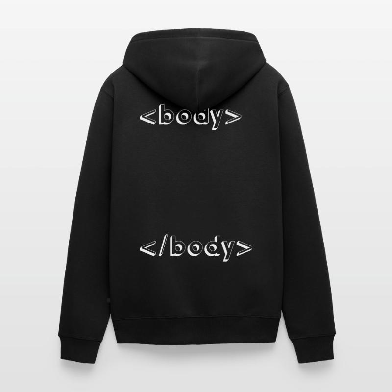 programmation html css geek Veste à capuche bio Premium Unisexe