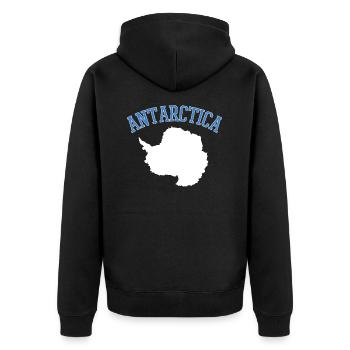 antarctique - Veste à capuche bio Premium Unisexe - noir - Dos - Nico (187cm)