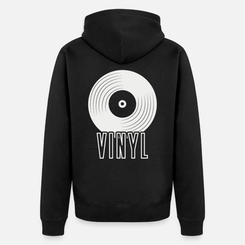 vinyle - Veste à capuche bio Premium Unisexe - noir