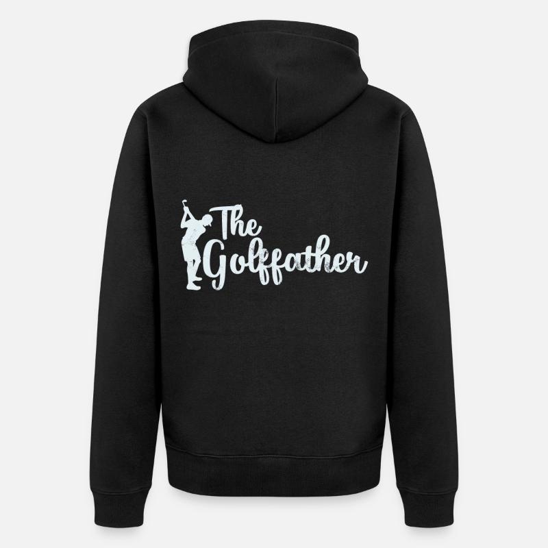 Drôle de golfeur cadeau - Veste à capuche bio Premium Unisexe - noir