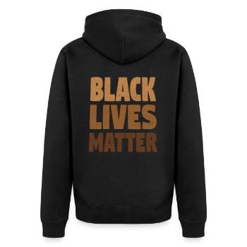 Black Lives Matter - Veste à capuche bio Premium Unisexe - noir - Dos - Nico (187cm)