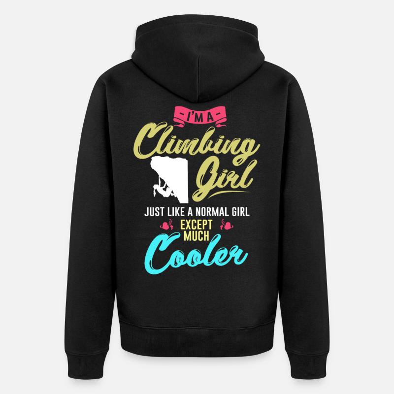 Montée - Veste à capuche bio Premium Unisexe - noir