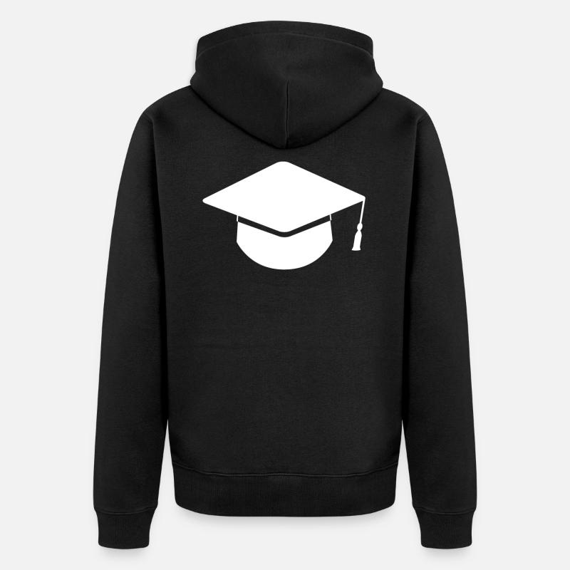Chapeau de diplômé - Veste à capuche bio Premium Unisexe - noir