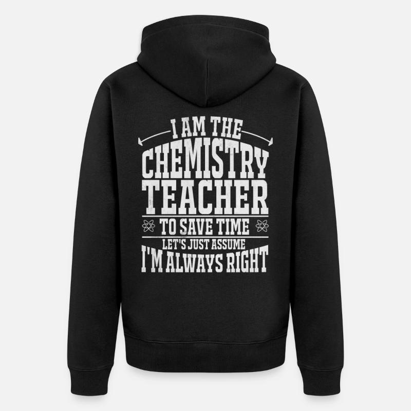Sciences de la chimie - Veste à capuche bio Premium Unisexe - noir