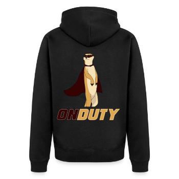 Suricates, suricates se détendre, Suricate - Veste à capuche bio Premium Unisexe - noir - Dos - Nico (187cm)