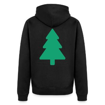 Sapin de Noël - Veste à capuche bio Premium Unisexe - noir - Dos - Nico (187cm)