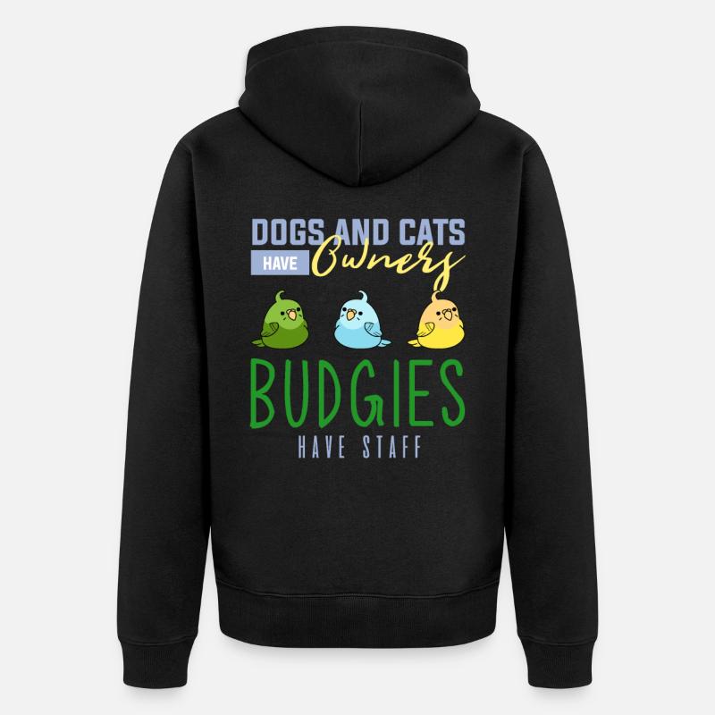 Perruche, perruche, perruche - Veste à capuche bio Premium Unisexe - noir