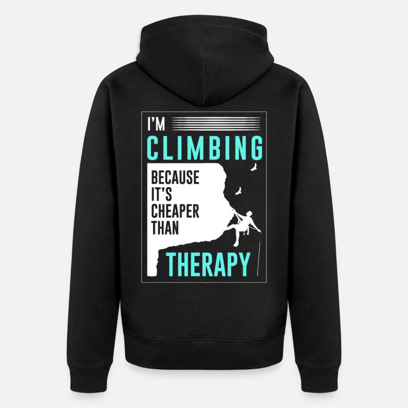 Montée - Veste à capuche bio Premium Unisexe - noir