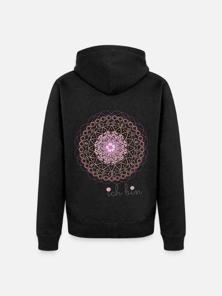 Mandada I am - Unisex Premium Organic Zip Hoodie - black