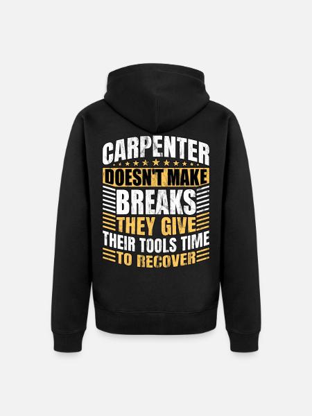 Menuisier Charpentier Menuisier - Veste à capuche bio Premium Unisexe - noir