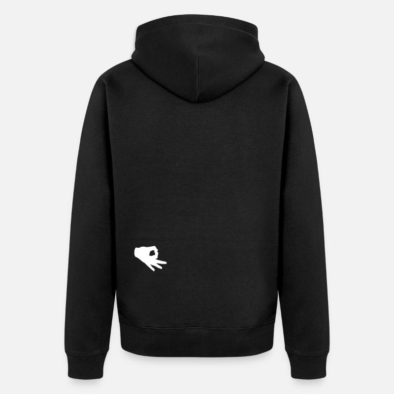 Regardé et regardé - Veste à capuche bio Premium Unisexe - noir