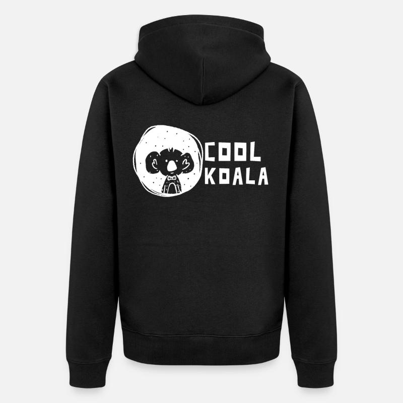 Koala Cool Koala Cadeau - Veste à capuche bio Premium Unisexe - noir
