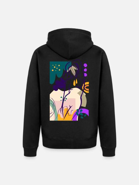 Nudist nudist nude gift - Unisex Premium Organic Zip Hoodie - black