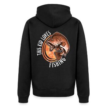 Dieses Kind liebt das Angeln Geschenk Fischliebhab - Veste à capuche bio Premium Unisexe - noir - Dos - Nico (187cm)