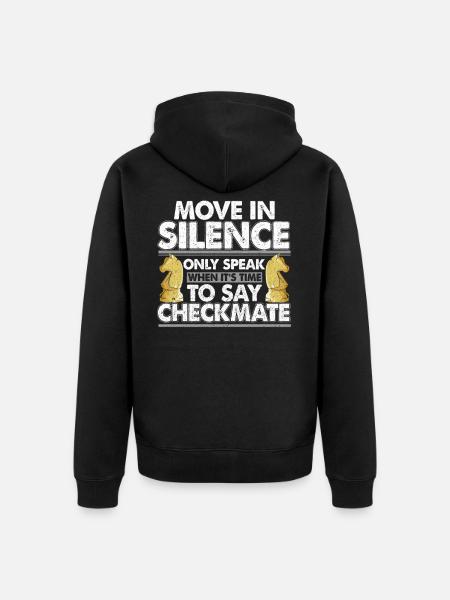Schach - Unisex Premium Bio Zip Hoodie - Schwarz