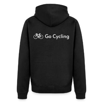 Cyclisme - Veste à capuche bio Premium Unisexe - noir - Dos - Nico (187cm)