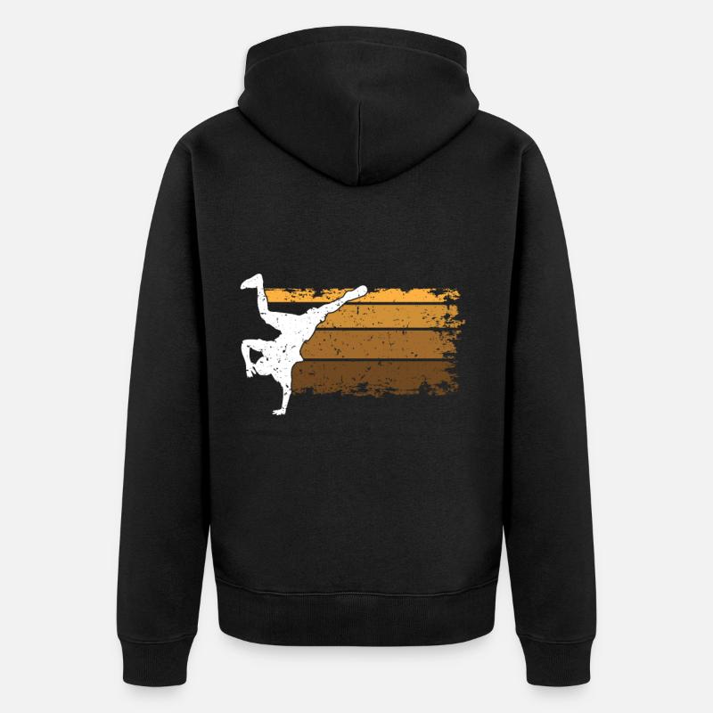 Enfants de breakdance - Veste à capuche bio Premium Unisexe - noir