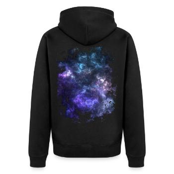 Univers - Veste à capuche bio Premium Unisexe - noir - Dos - Nico (187cm)