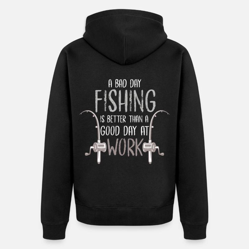 pêche pêche - Veste à capuche bio Premium Unisexe - noir