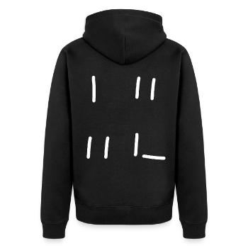 Mème perte - Veste à capuche bio Premium Unisexe - noir - Dos - Nico (187cm)