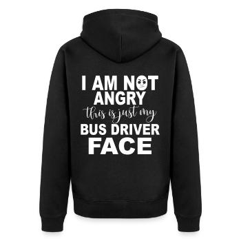 Chauffeur de bus Cadeaux Chauffeur de bus Accessoires - Veste à capuche bio Premium Unisexe - noir - Dos - Nico (187cm)