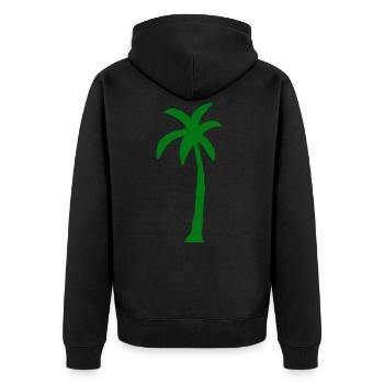 Plante Arbre éco jardinier palmier biologique arbres vert - Veste à capuche bio Premium Unisexe - noir - Dos - Nico (187cm)