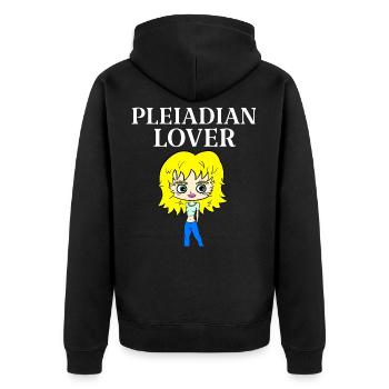 AMANT PLÉIADIEN - Veste à capuche bio Premium Unisexe - noir - Dos - Nico (187cm)