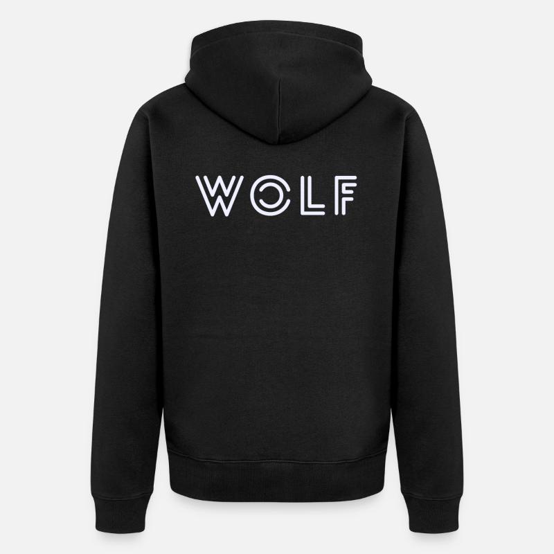 WOLF - Veste à capuche bio Premium Unisexe - noir