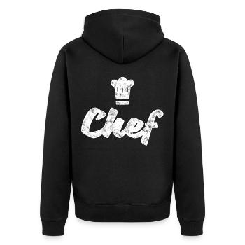 Cuisinier - Veste à capuche bio Premium Unisexe - noir - Dos - Nico (187cm)