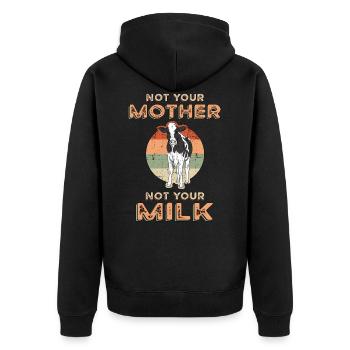 Vegan Vegan Vegan Vegan Vegan Veggie cadeau - Veste à capuche bio Premium Unisexe - noir - Dos - Nico (187cm)