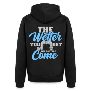 Plombier Plomberie Tuyau Plombier Blague Cadeau - Veste à capuche bio Premium Unisexe - noir - Dos - Nico (187cm)