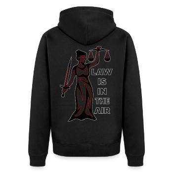 Droit droit avocat avocat procureur juriste - Veste à capuche bio Premium Unisexe - noir - Dos - Nico (187cm)