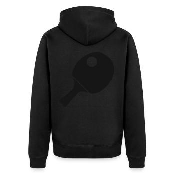 Tennis de table raquette joueur de tennis de table - Veste à capuche bio Premium Unisexe - noir - Dos - Nico (187cm)
