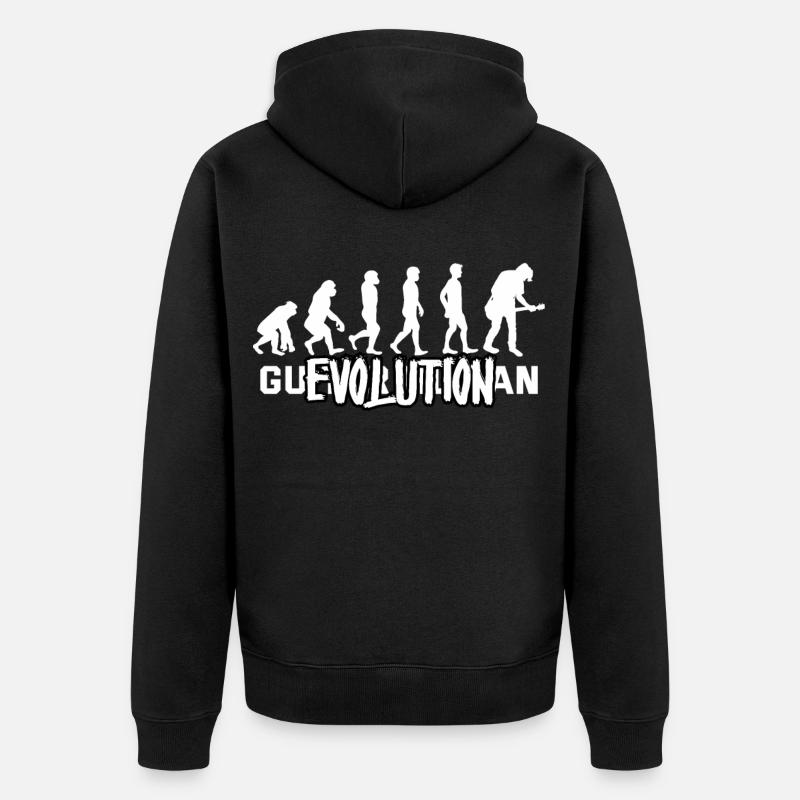 Guitariste - Veste à capuche bio Premium Unisexe - noir