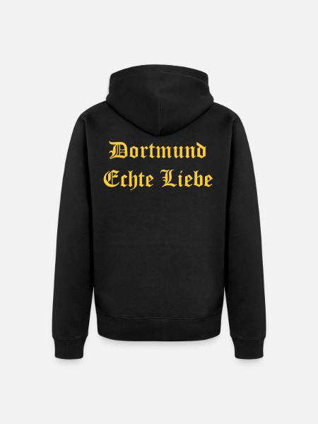 Dortmund Design - Unisex Premium Bio Zip Hoodie - Schwarz