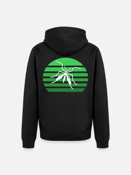 Mosquito sunset - Unisex Premium Organic Zip Hoodie - black