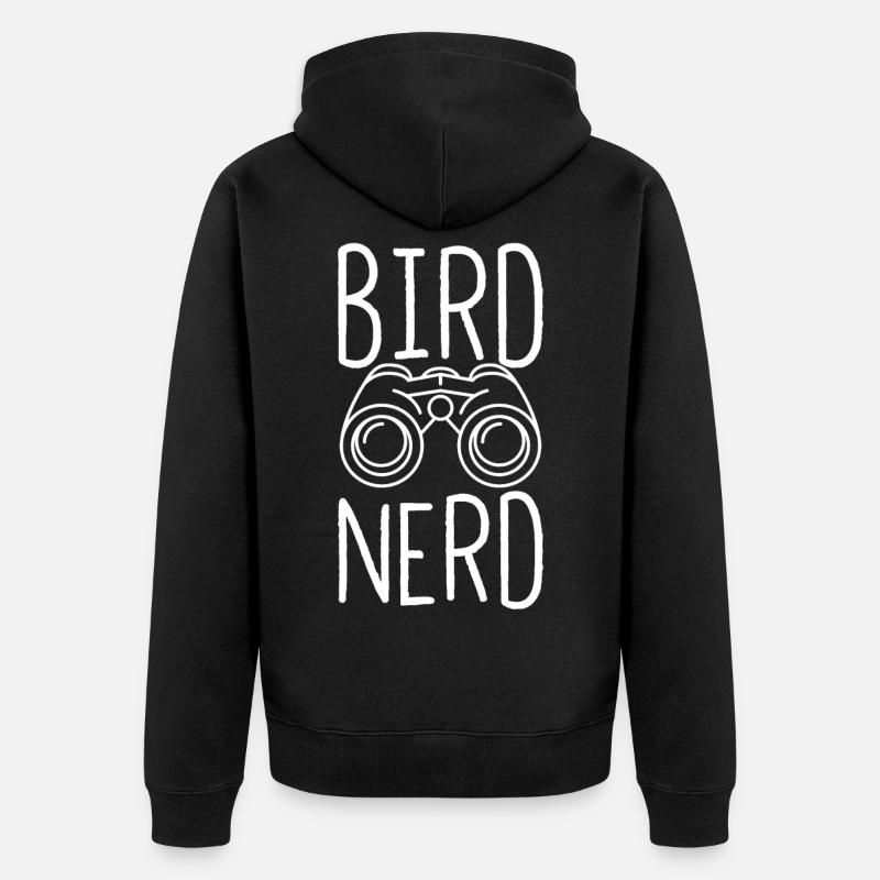 Bird Nerd Vogelbesitzer Vogelzucht Vogel - Unisex Premium Bio Zip Hoodie - Schwarz