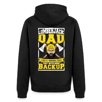 Bûcherons - Veste à capuche bio Premium Unisexe - noir - Dos - Nico (187cm)