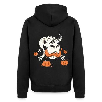 Trexs Skeleton Pumpkins Meilleur cadeau - Veste à capuche bio Premium Unisexe - noir - Dos - Nico (187cm)