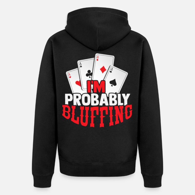 poker - Veste à capuche bio Premium Unisexe - noir
