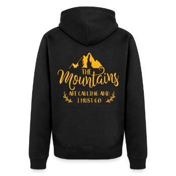 Équipement de sports de montagne - Veste à capuche bio Premium Unisexe - noir - Dos - Nico (187cm)