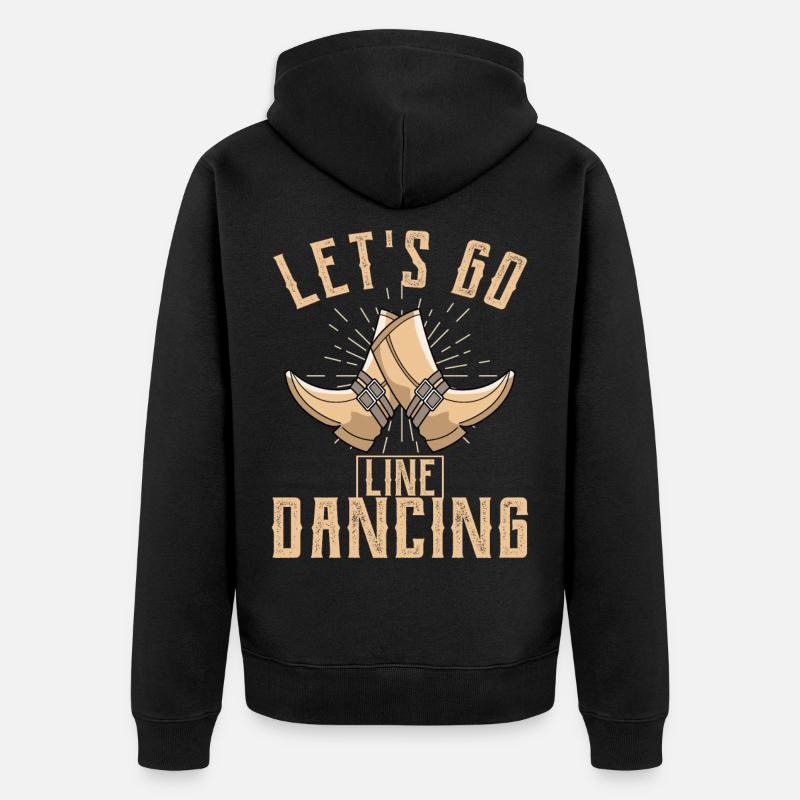 Danse en ligne - Veste à capuche bio Premium Unisexe - noir