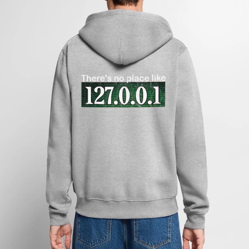 Computer Science Hacker Programmer Binary Pc Computer Unisex Premium Organic Zip Hoodie