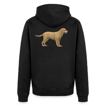Conception de chiens - Veste à capuche bio Premium Unisexe - noir - Dos - Nico (187cm)