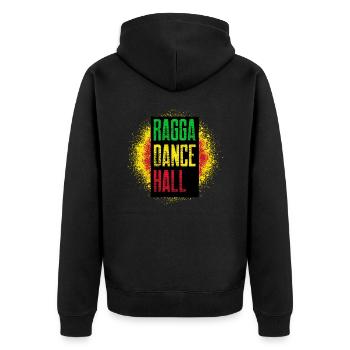 Dance - Music - Ragga Dancehall - Unisex Premium Organic Zip Hoodie - black - Back - Nico (187cm)
