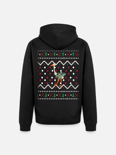 Ugly Christmas - Unisex Premium Organic Zip Hoodie - black