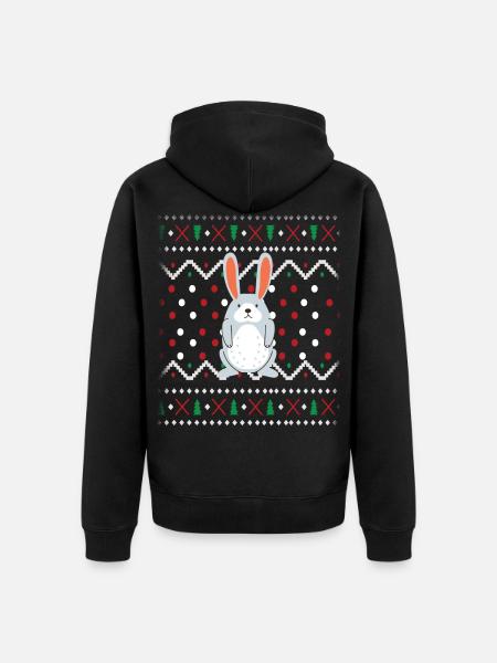 Ugly Christmas - Unisex Premium Organic Zip Hoodie - black